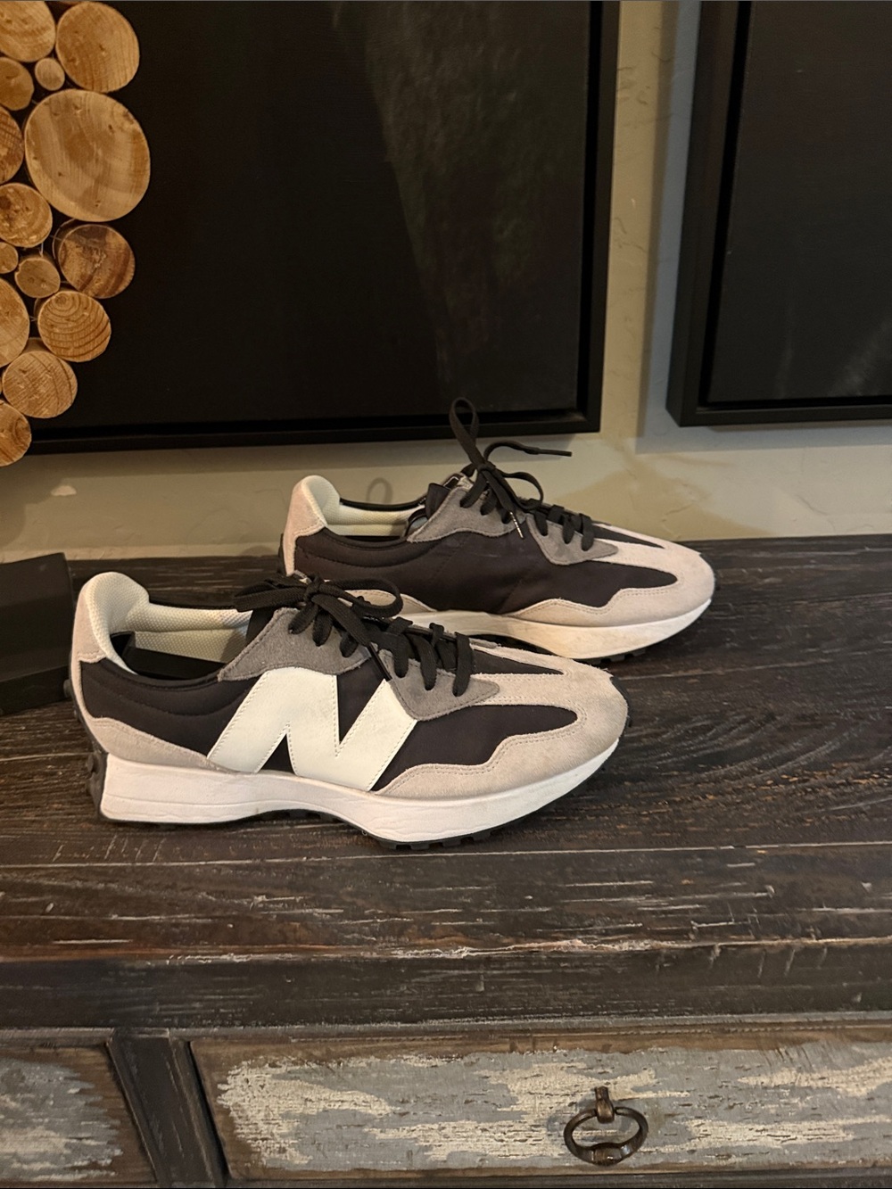 New Balance Black and Gray Men's Casual Sneakers - Picture 3 of 5